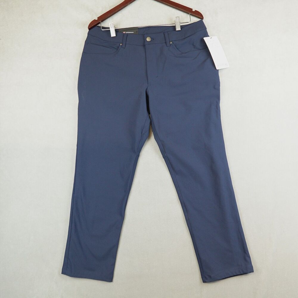 NWT Lululemon Commission Pant Mens 34x28L Warpstreme Stretch Classic True Navy